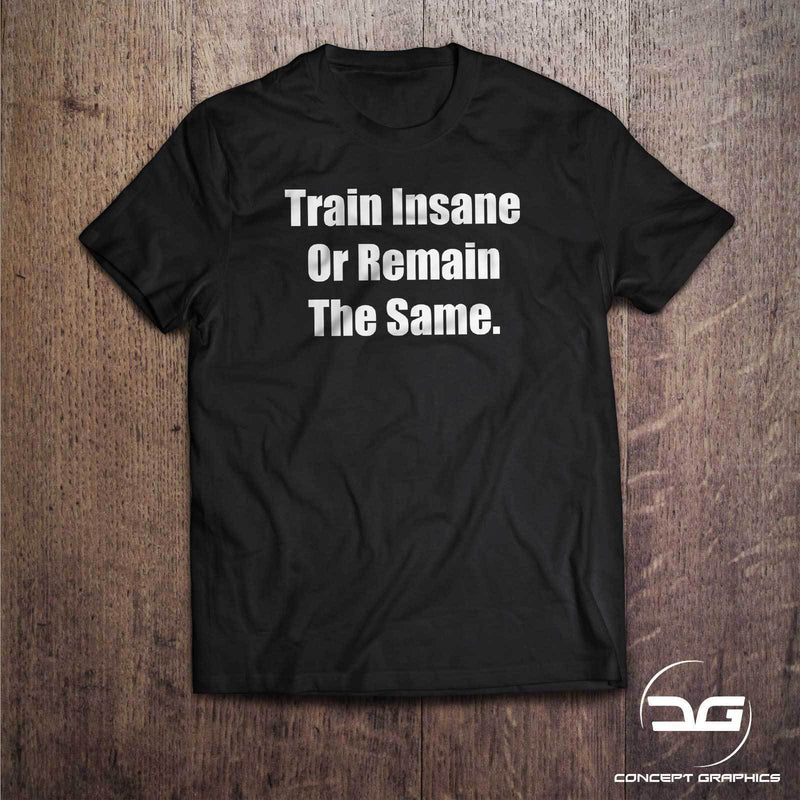 Train Insane or Remain The Same Gym Workout T-Shirt