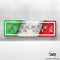 Scuderia Italia Italian Flag Euro Funny Car Window Bumper Vinyl Decal Slap Sticker