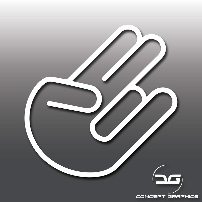 Jdm Rocker Hand JDM Shocker Hand Funny Car Vinyl Decal Sticker | Concept Graphics
