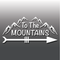 To The Mountains Hiking Laptop Car Vinyl Decal Sticker