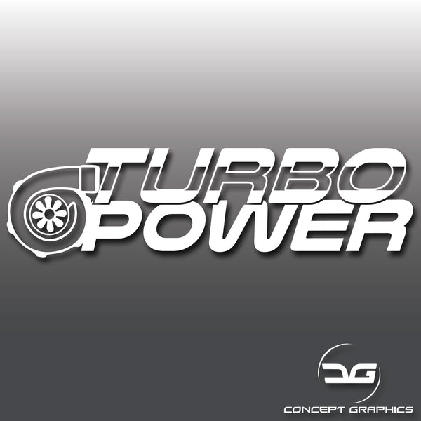 Turbo Power Car Vinyl Decal Sticker
